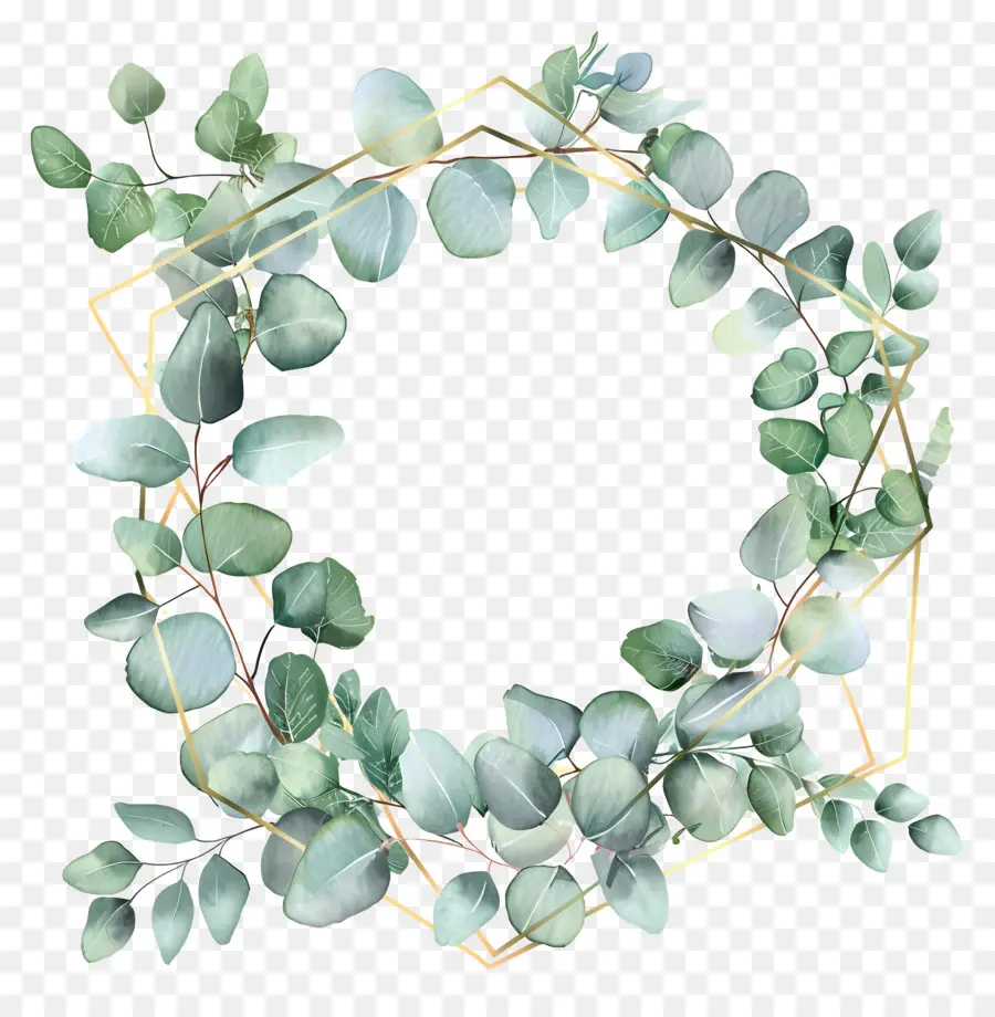 Couronne D'eucalyptus，Couronne Verte PNG