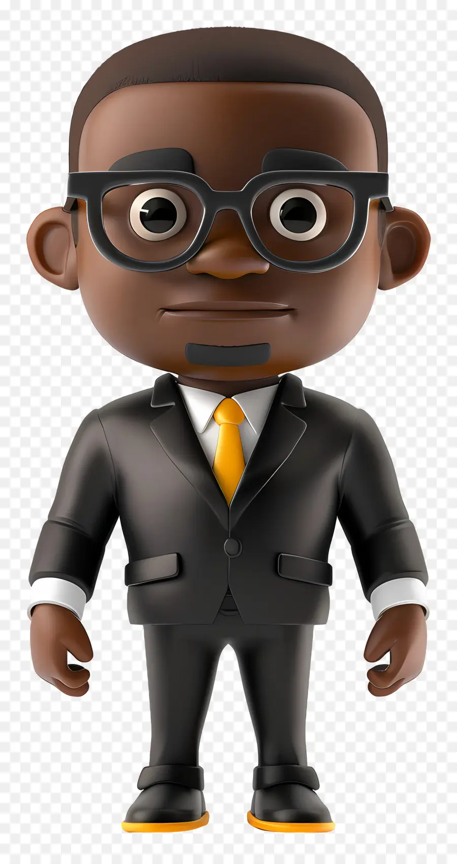 Homme D'affaires Noir，Homme De Dessin Animé En Costume PNG