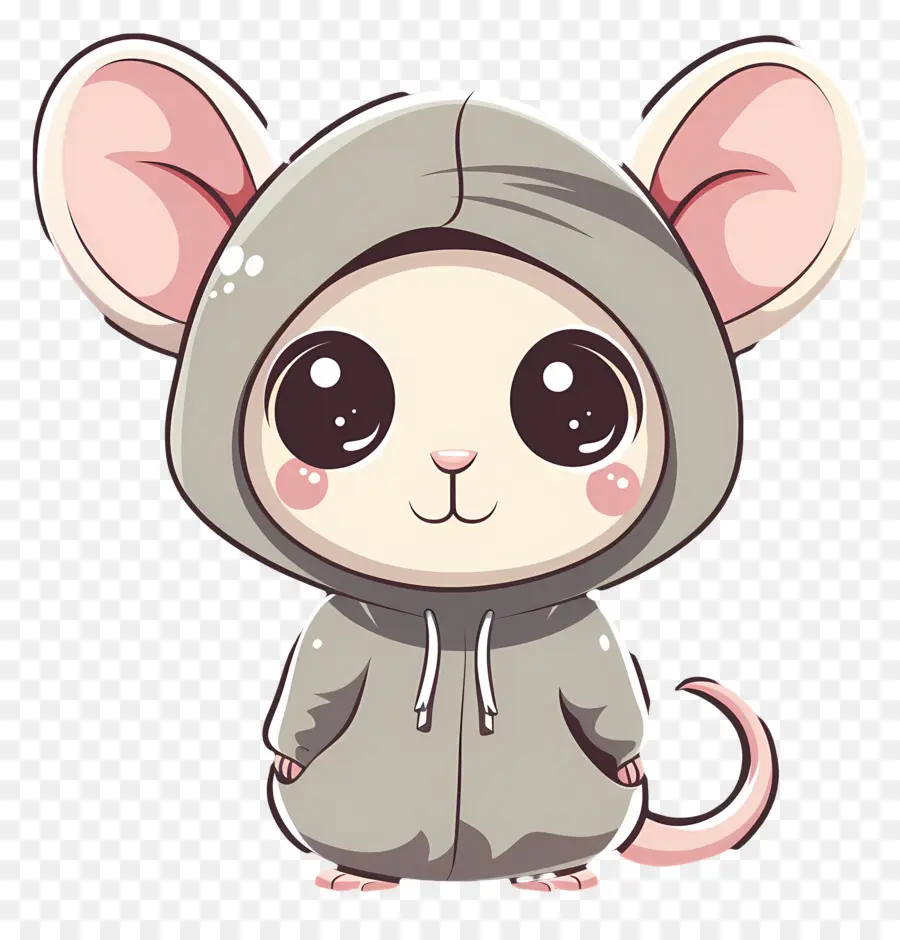 Souris Mignonne，Souris En Sweat à Capuche PNG