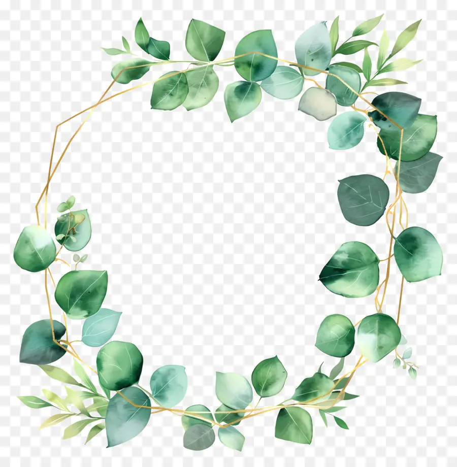 Couronne D'eucalyptus，Couronne Verte PNG