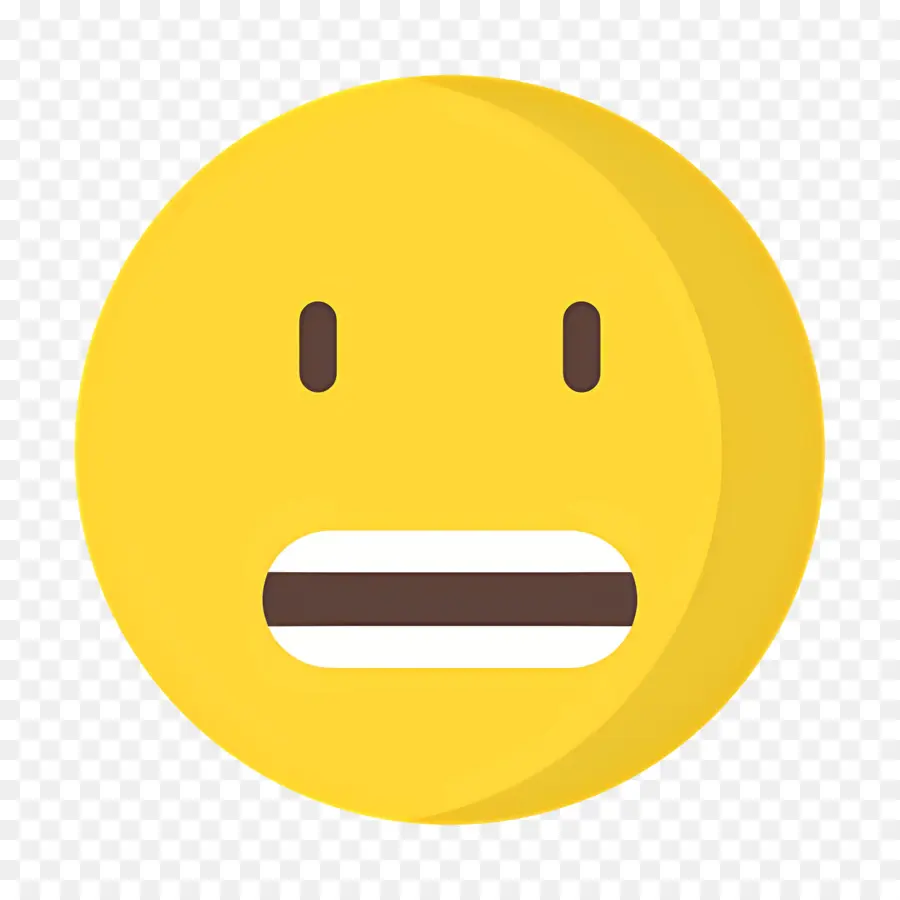 Emoji Visage Grimaçant，Visage Emoji Jaune PNG