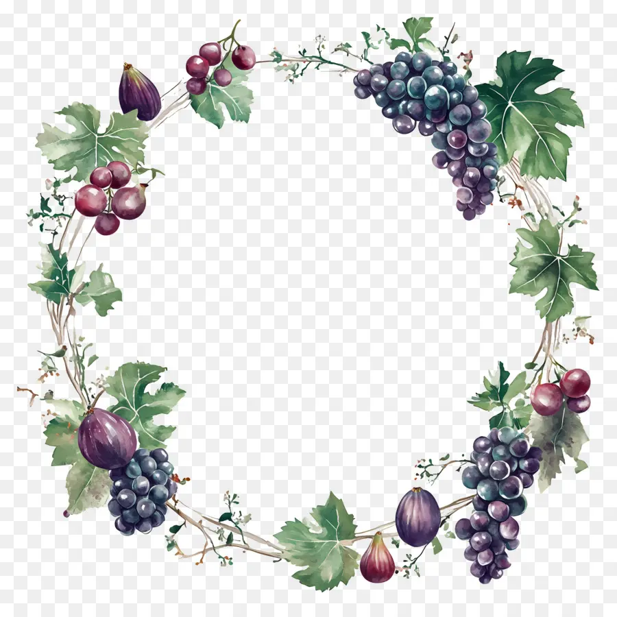 Couronne De Raisin，Raisins PNG