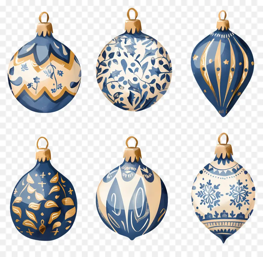 Boules De Noël，Boules Ornées PNG