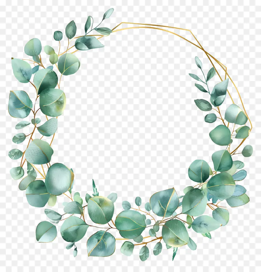 Couronne D'eucalyptus，Couronne Verte PNG