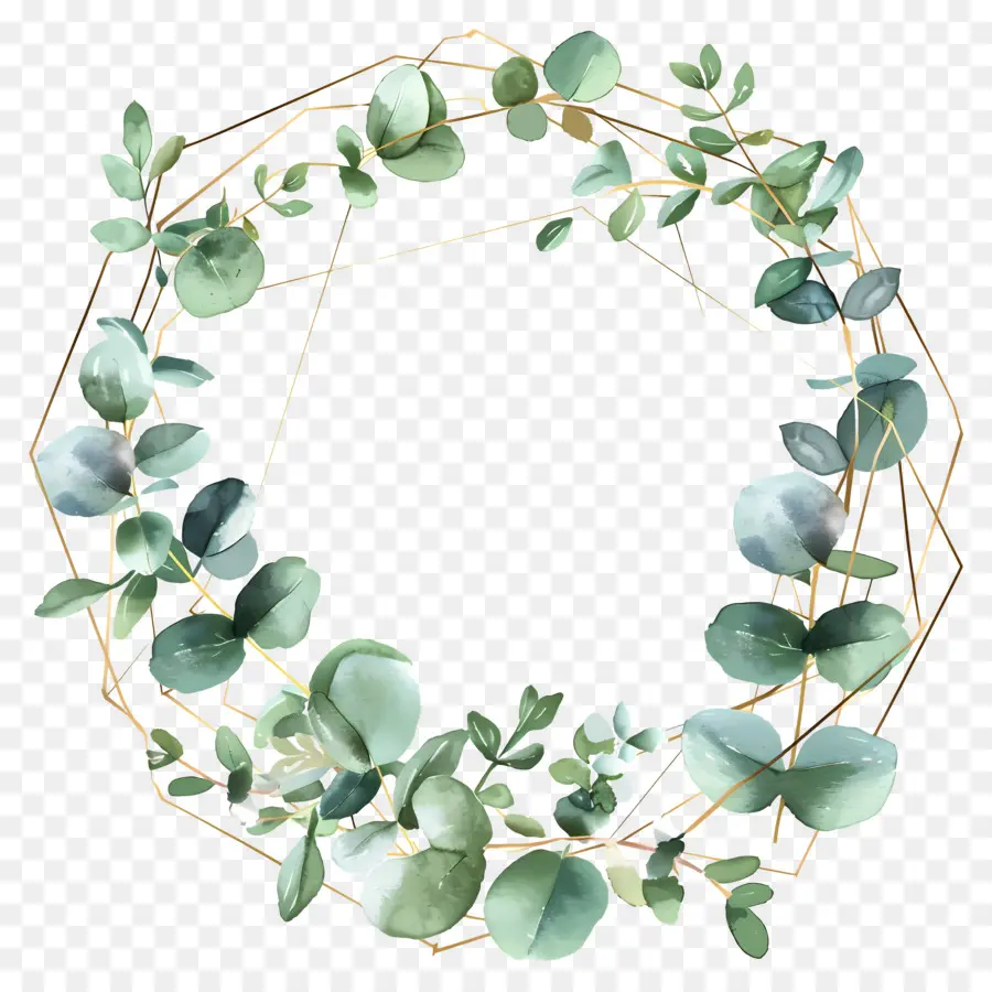 Couronne D'eucalyptus，Couronne Verte PNG