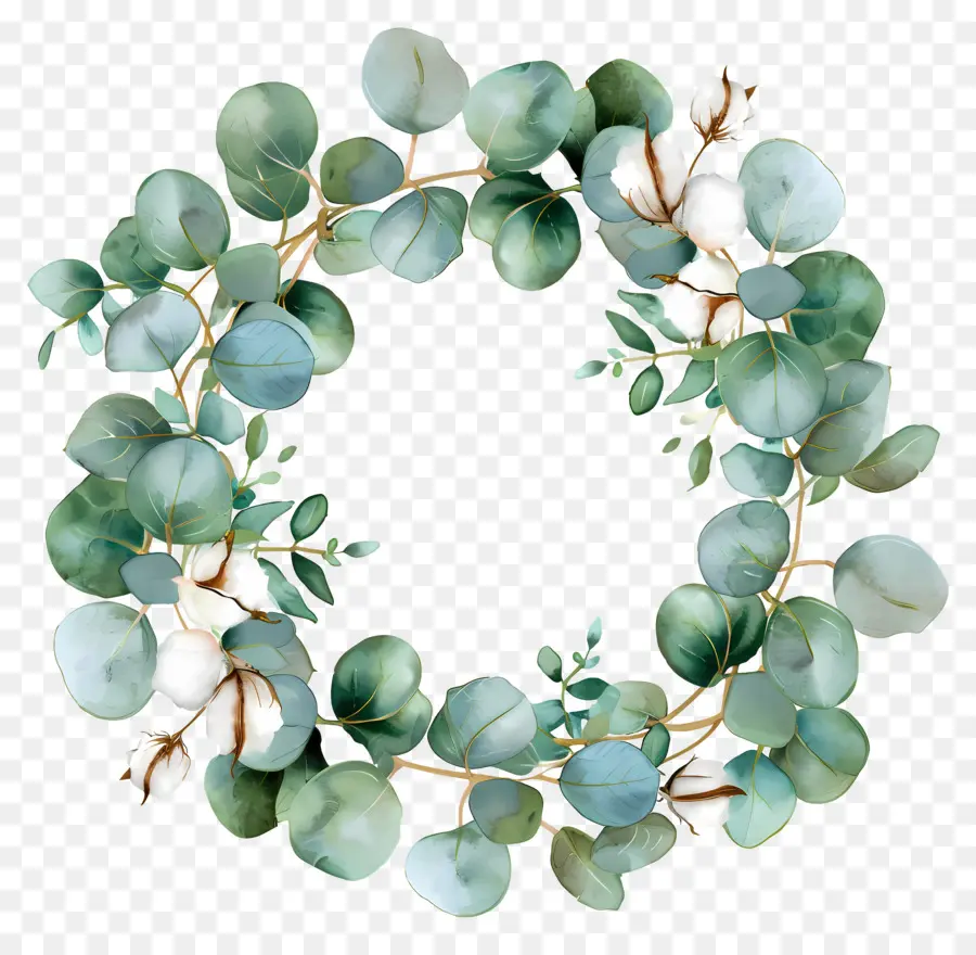 Couronne D'eucalyptus，Couronne Verte PNG