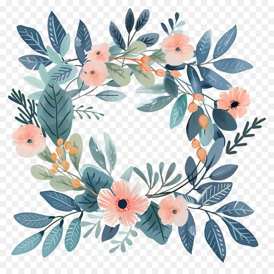 Couronne De Fleurs，Couronne Florale PNG