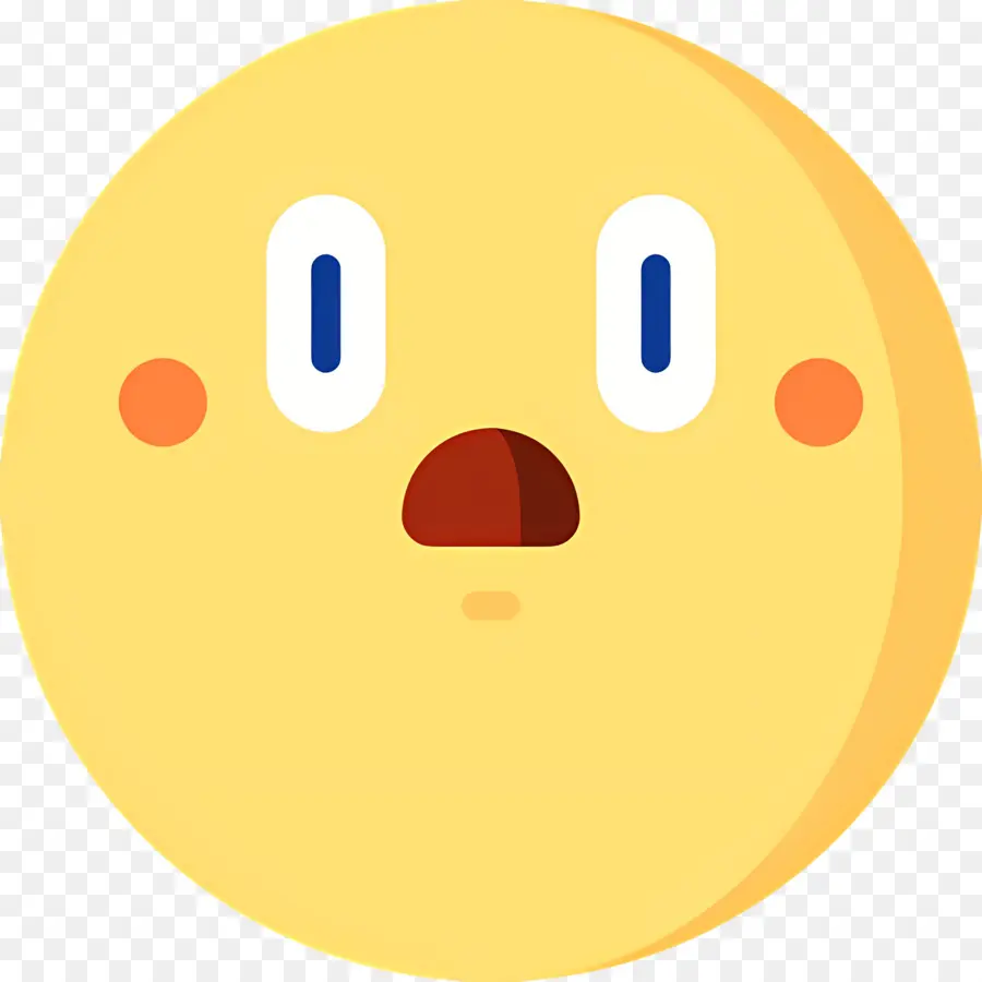 Emoji Choqué，Visage Neutre PNG