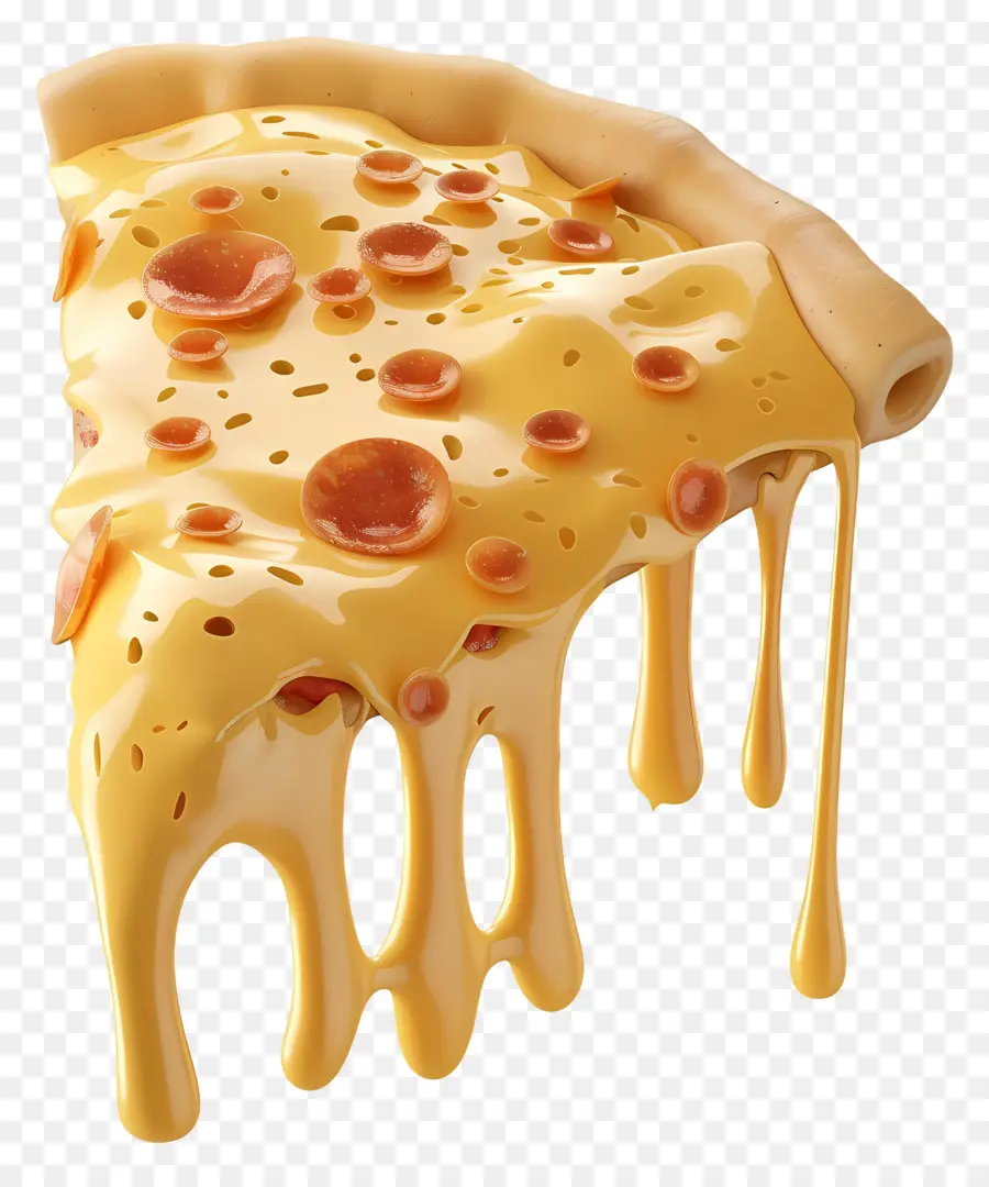 Pizzas 3d，Tranche De Pizza Au Fromage PNG