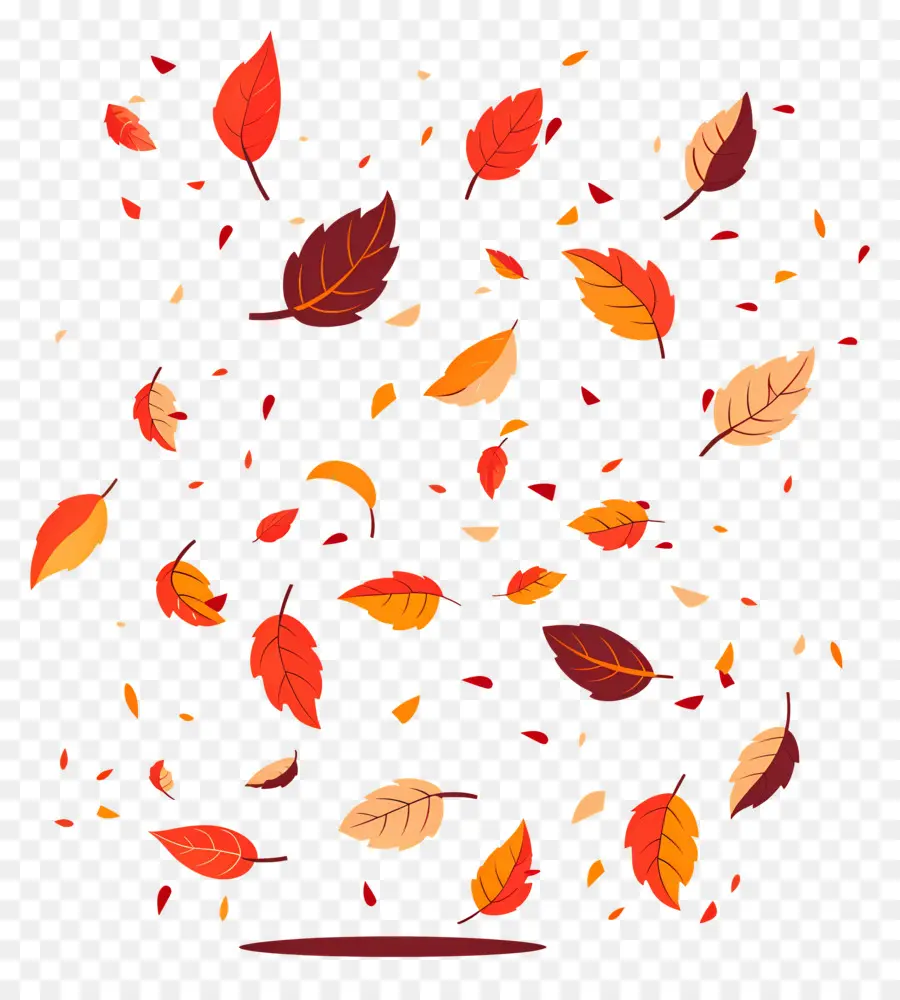 Feuilles Tombées，Feuilles PNG