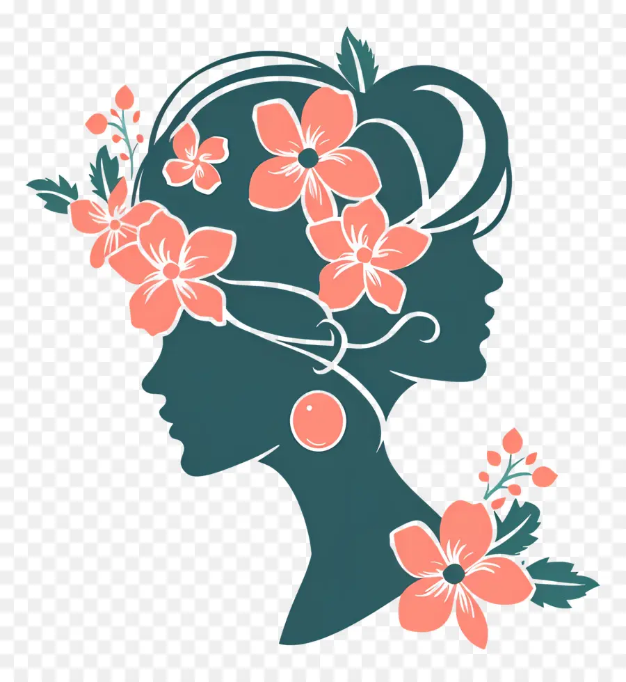 Institut De Beauté，Silhouette Florale PNG