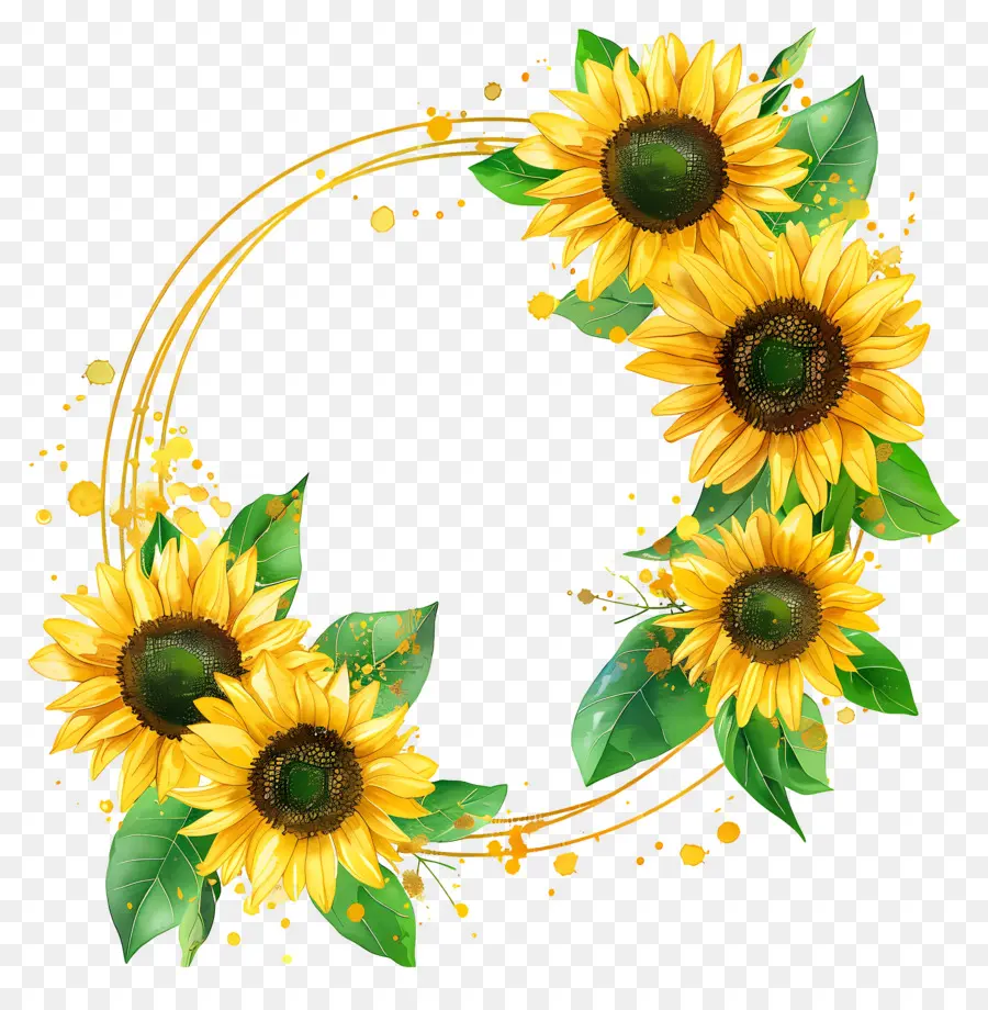 Couronne De Tournesol，Couronne PNG