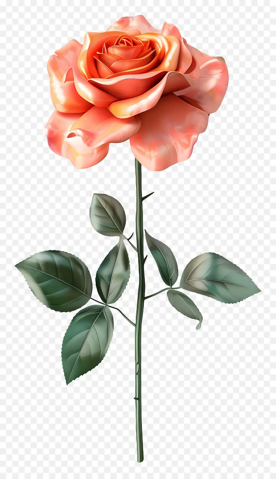 Fleur 3d，Fleur Rouge PNG