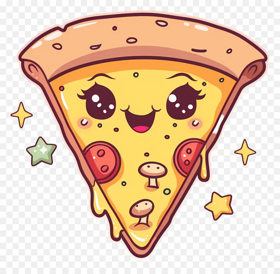 Pizza De Dessin Animé，Tranche De Pizza PNG