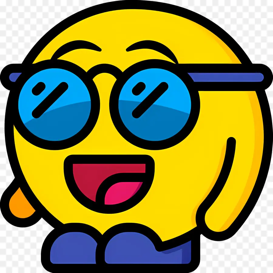 Emoji Nerd，Visage Souriant Avec Des Lunettes PNG