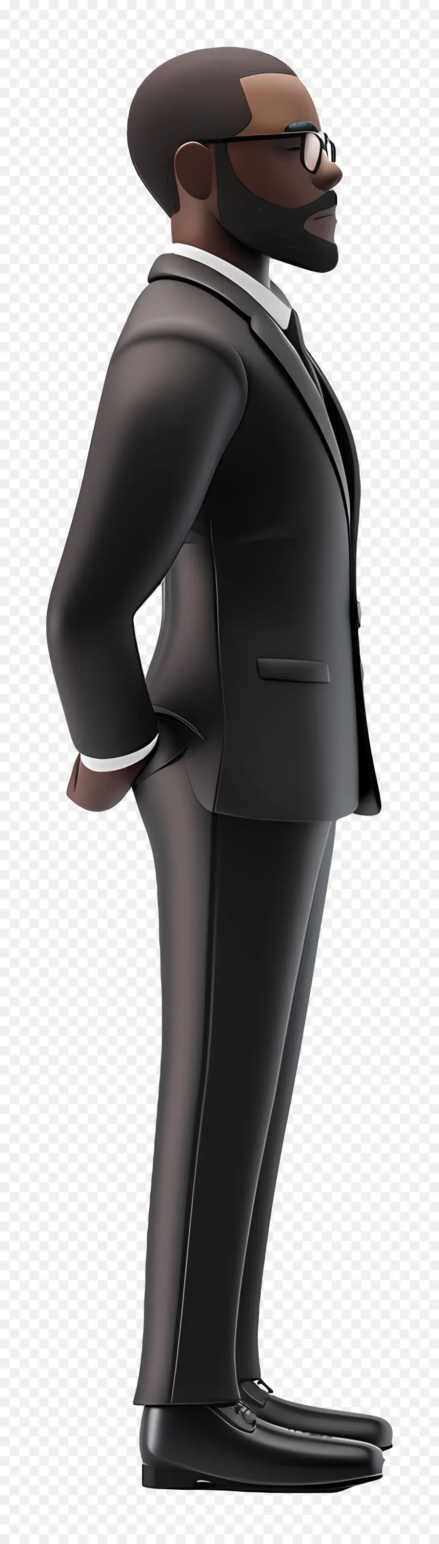 Homme D'affaires Noir，Homme De Dessin Animé En Costume PNG