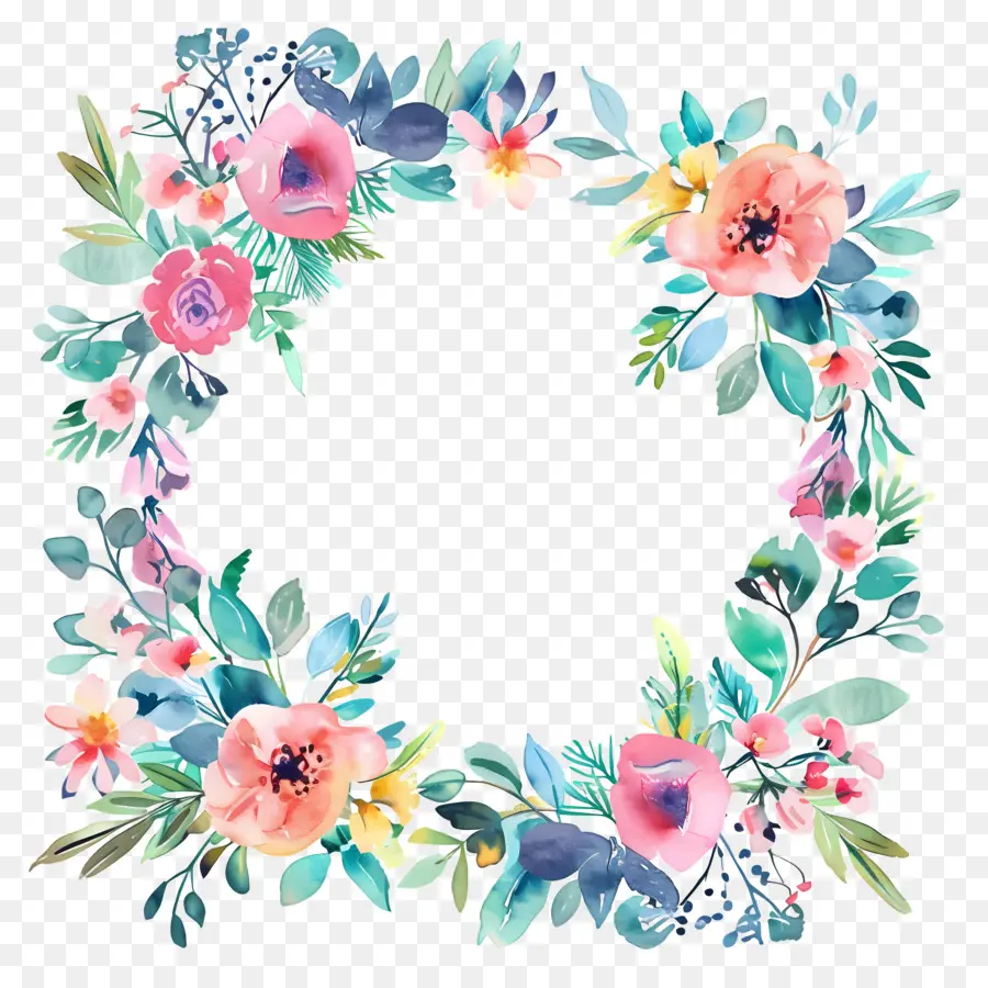 Couronne De Fleurs，Couronne Florale PNG