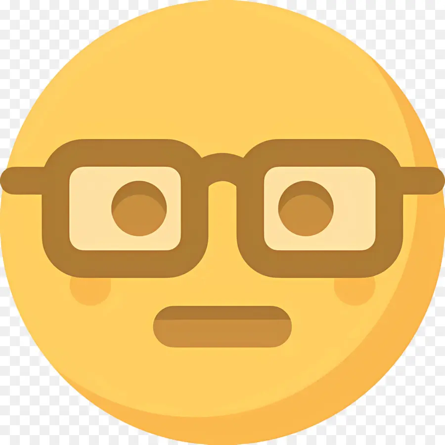 Emoji Nerd，Affronter PNG