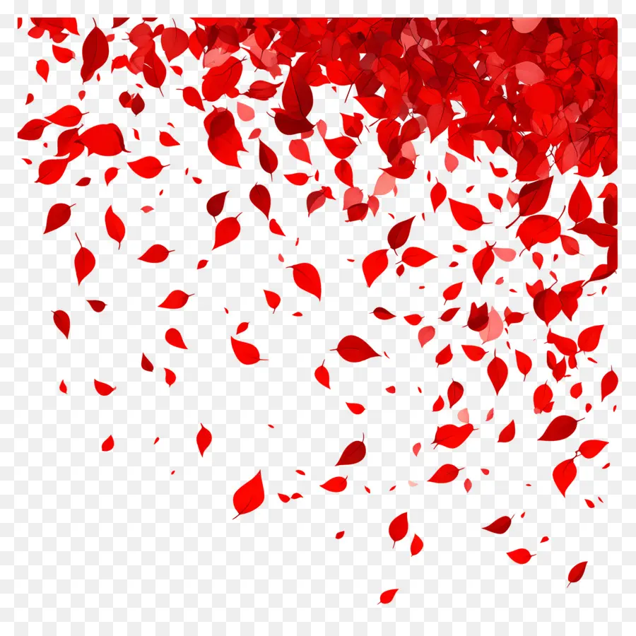 Feuilles Qui Tombent，Feuilles Rouges PNG