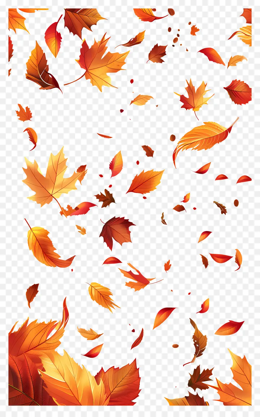 Feuilles Tombées，Feuilles PNG