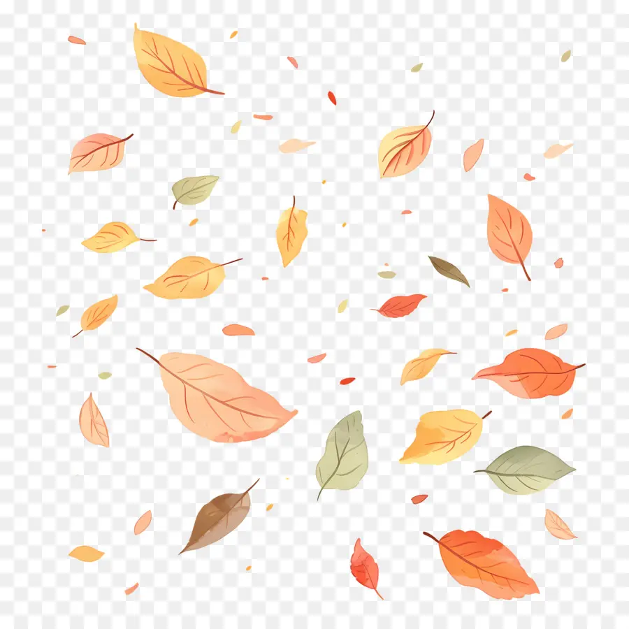 Feuilles D'automne Qui Tombent，Feuilles PNG