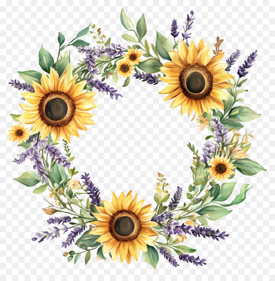 Couronne De Tournesol，Couronne PNG