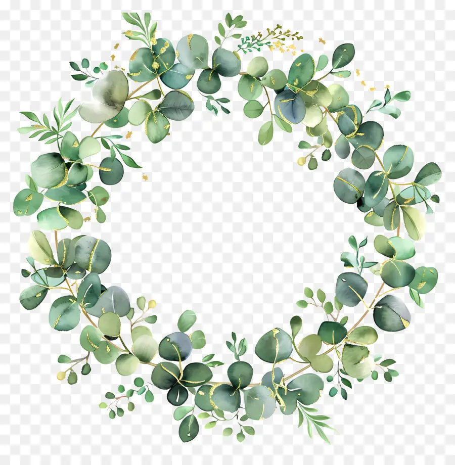 Couronne D'eucalyptus，Couronne Verte PNG