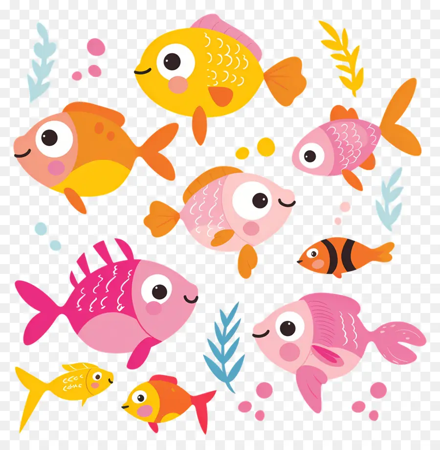 Poisson De Dessin Animé，Poisson Coloré PNG