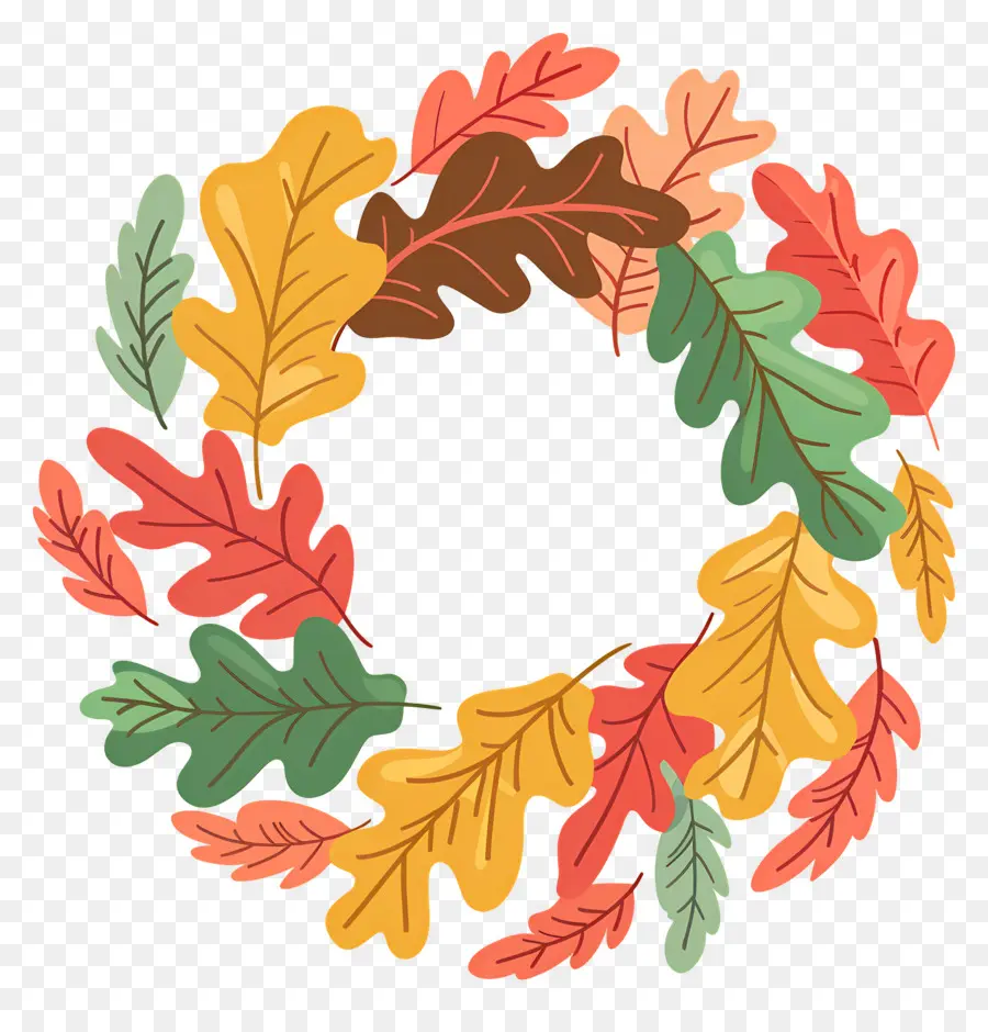 Couronne D'automne，Feuilles PNG