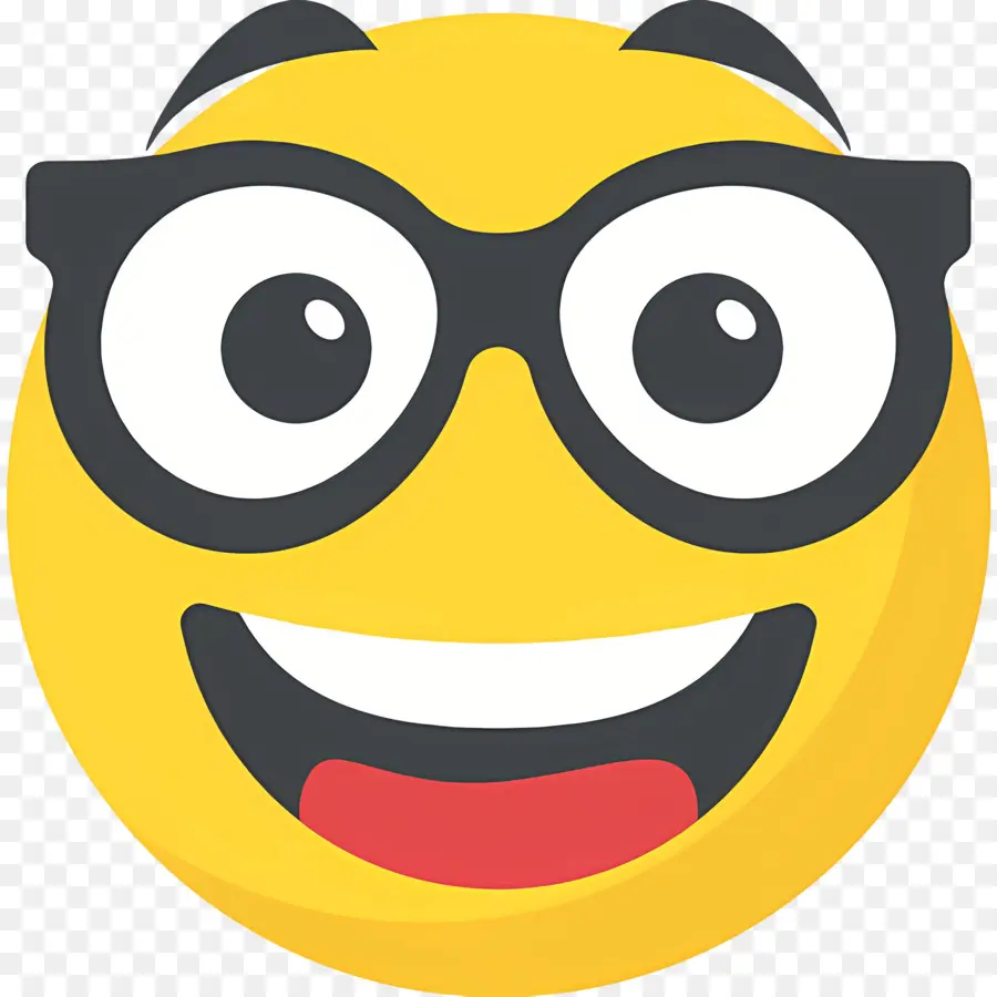 Emoji Nerd，Affronter PNG