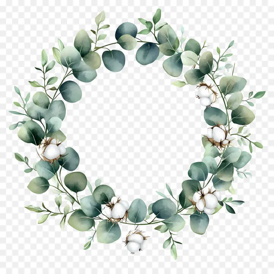 Couronne D'eucalyptus，Couronne Verte PNG