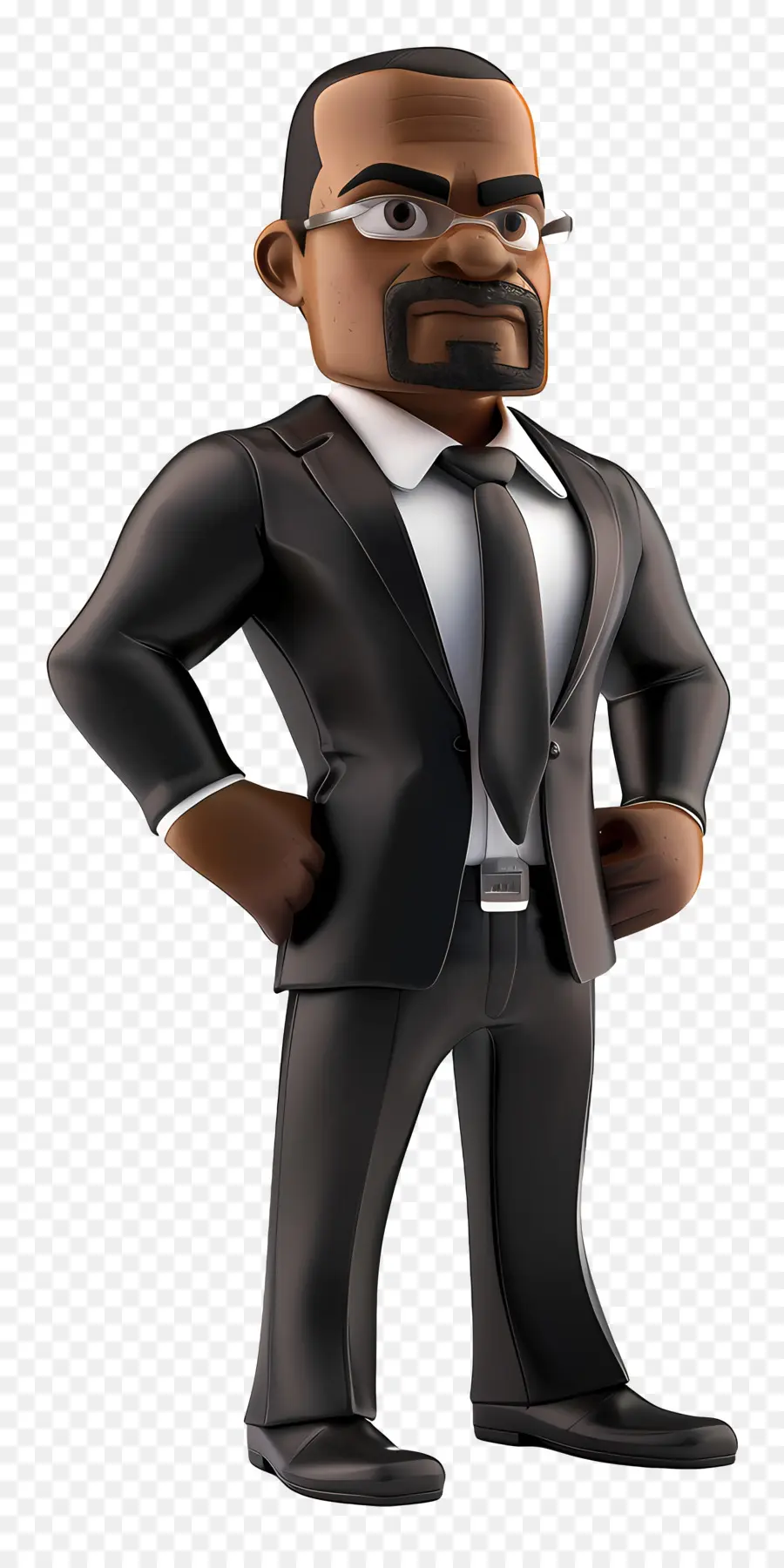 Homme D'affaires Noir，Personnage De Dessin Animé PNG