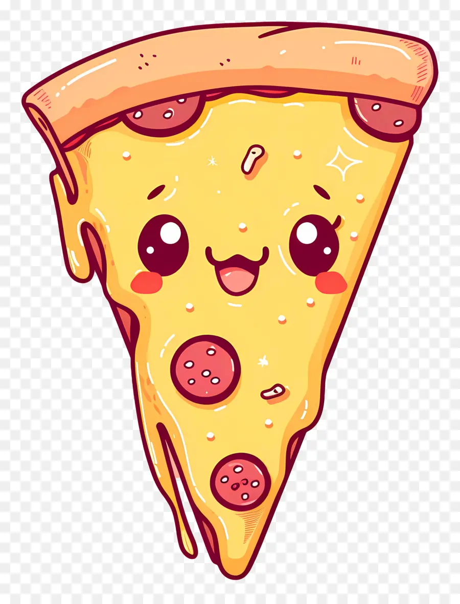 Pizza De Dessin Animé，Tranche De Pizza PNG