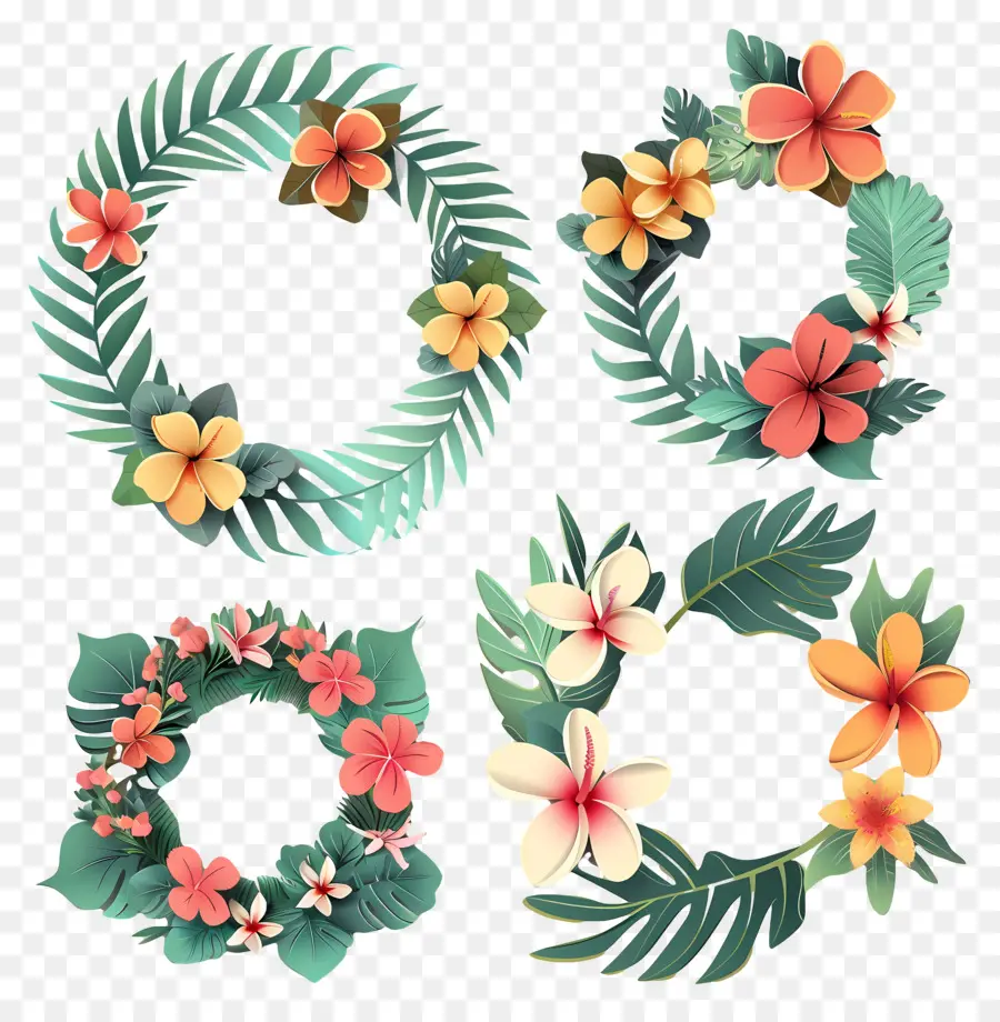 Couronne D'été，Couronnes Florales PNG