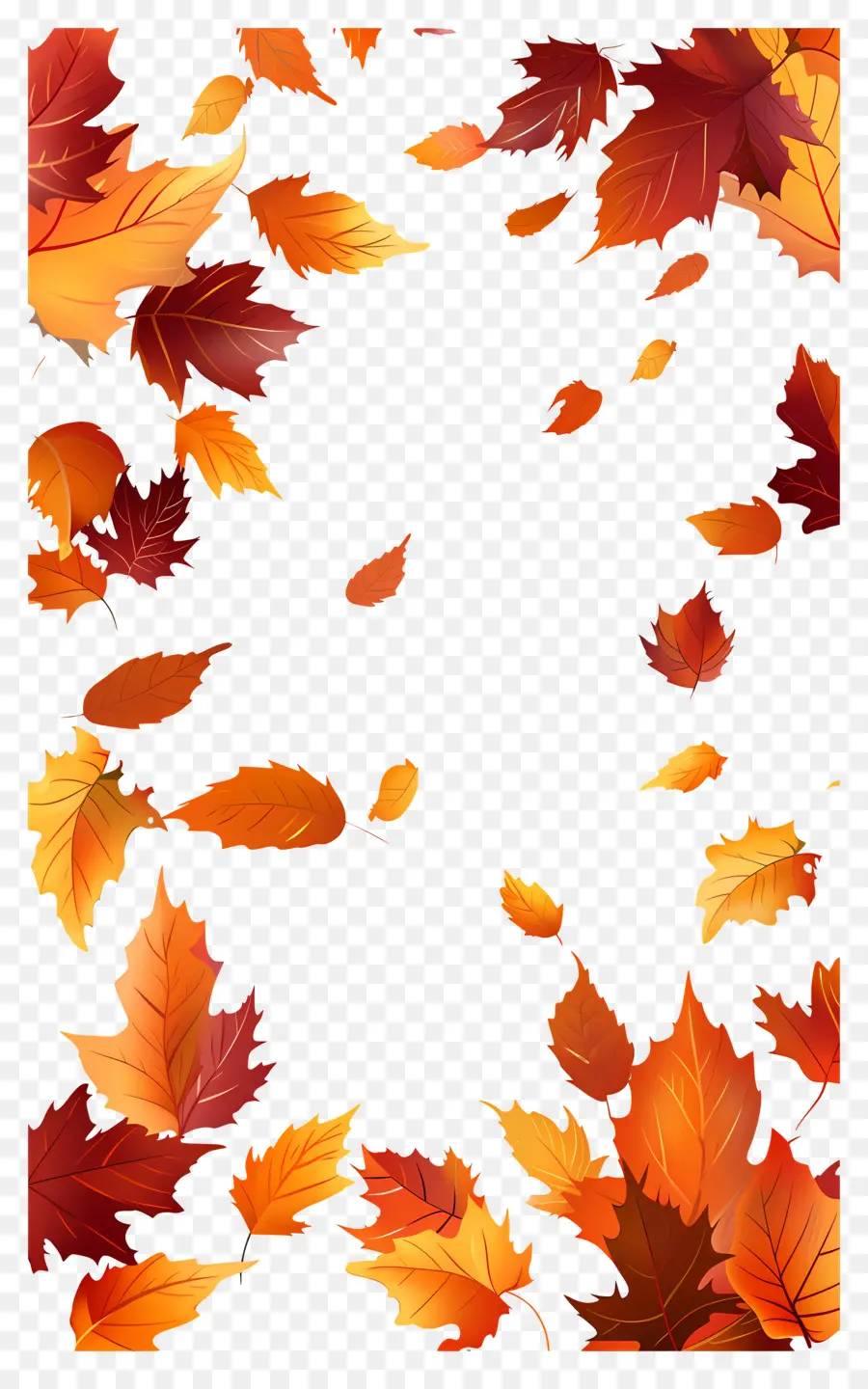 Feuilles Tombées，Les Feuilles D'automne Tombent PNG