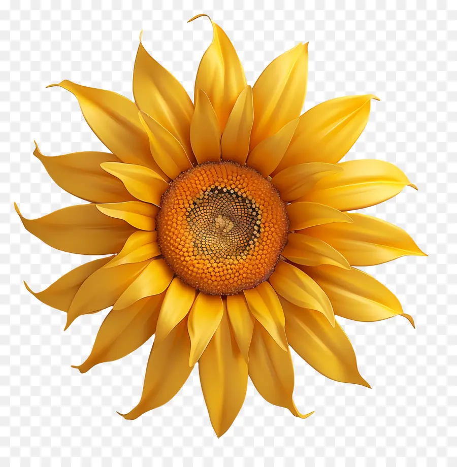 Fleur 3d，Tournesol PNG