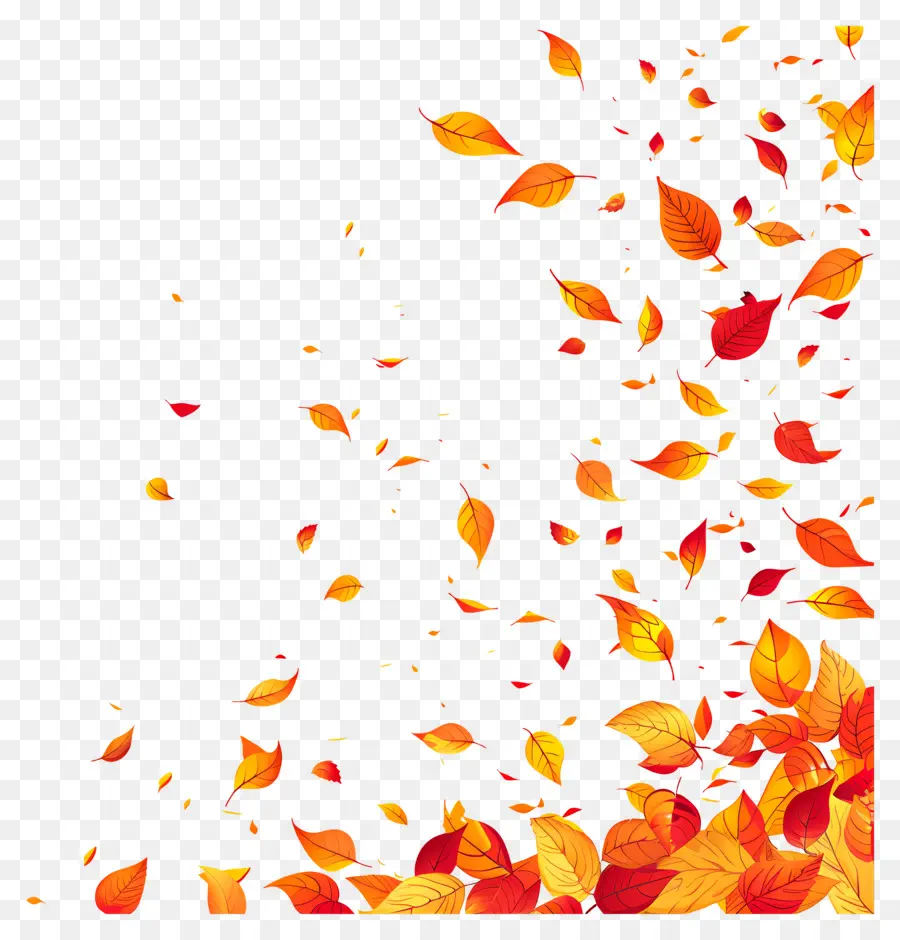 Feuilles Qui Tombent，Feuilles PNG