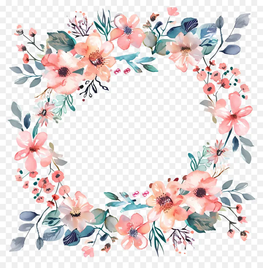 Couronne De Fleurs，Couronne Florale PNG