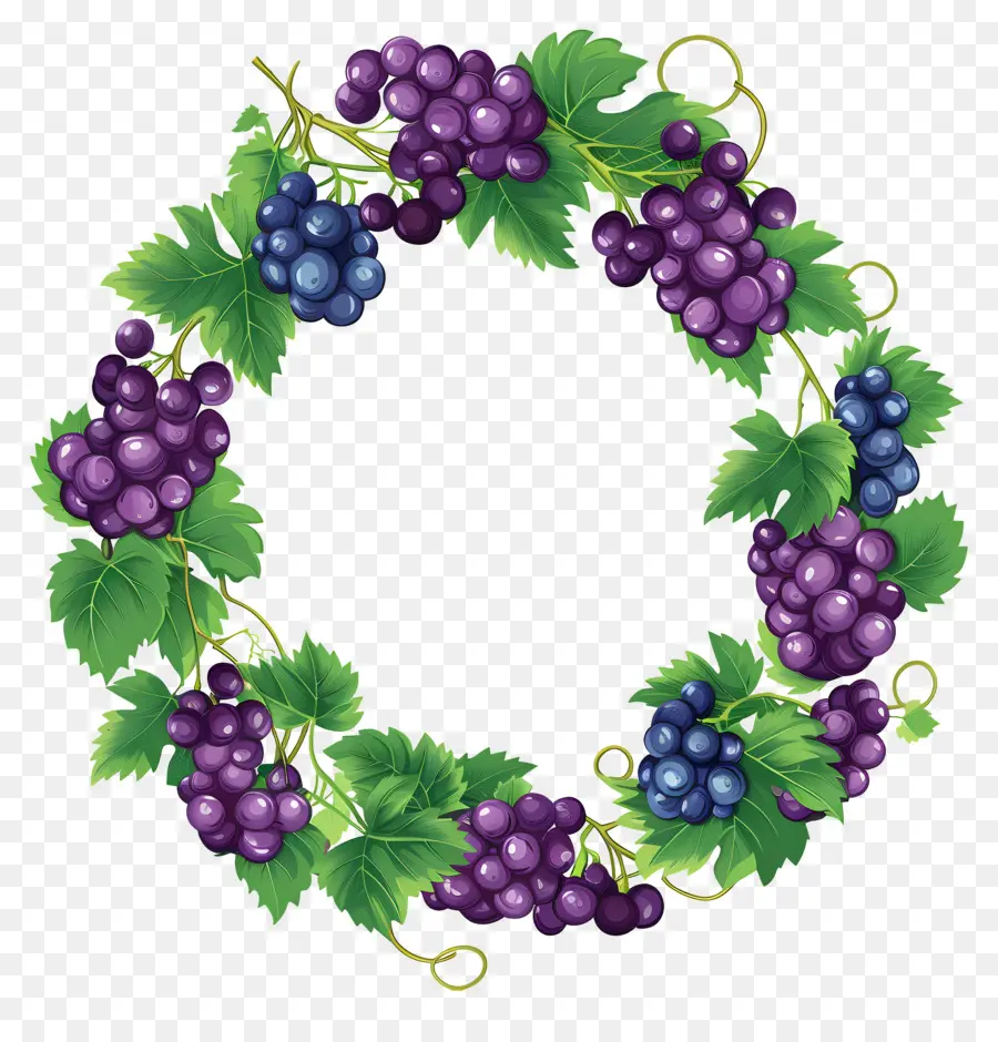 Couronne De Raisin，Raisins PNG