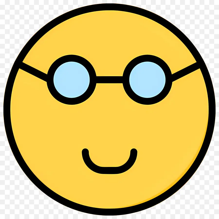 Emoji Nerd，Visage Souriant PNG