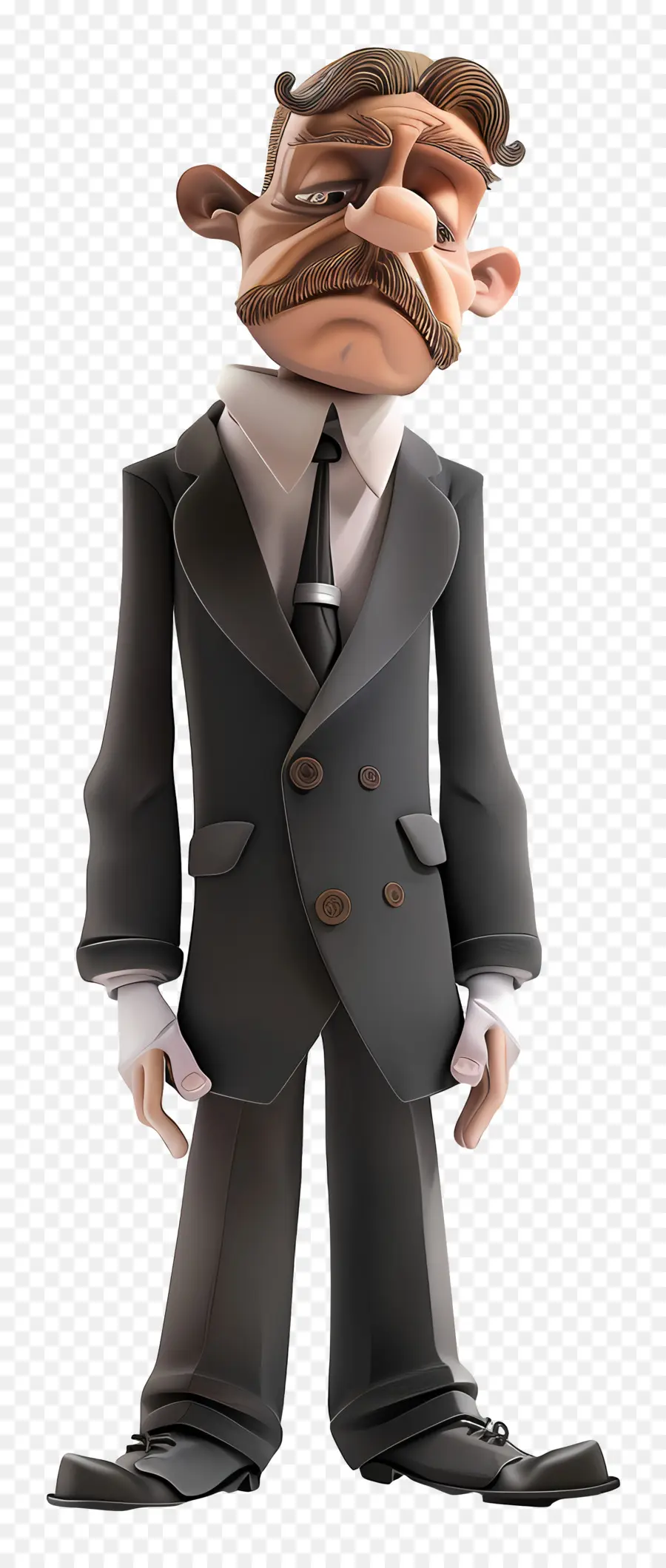 Homme D'affaires Fatigué，Homme De Dessin Animé En Costume PNG