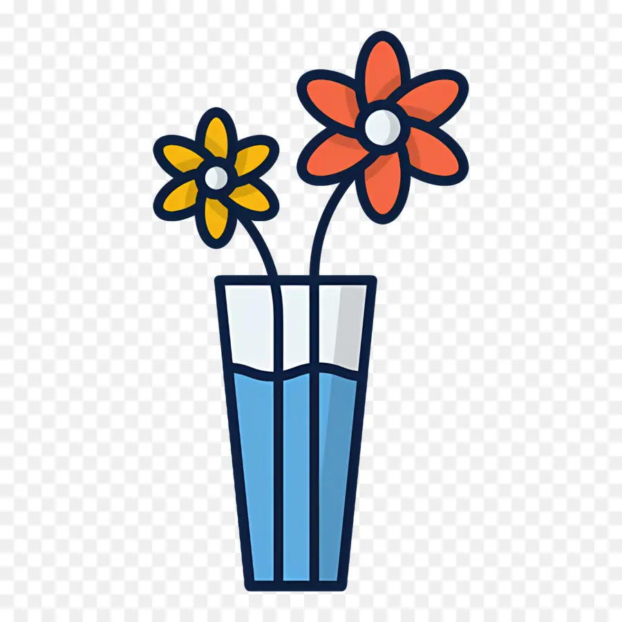 Fleur De Marguerite，Fleurs Dans Un Vase PNG