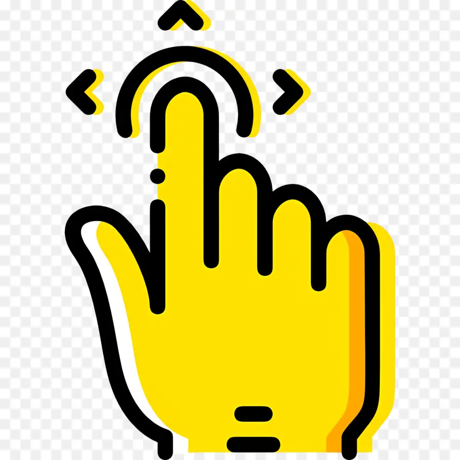 Emoji De La Main，Main Jaune PNG