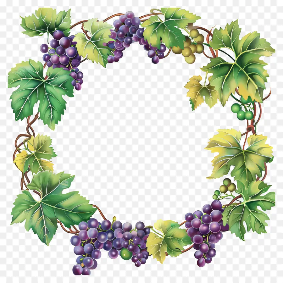 Couronne De Raisin，Raisins PNG