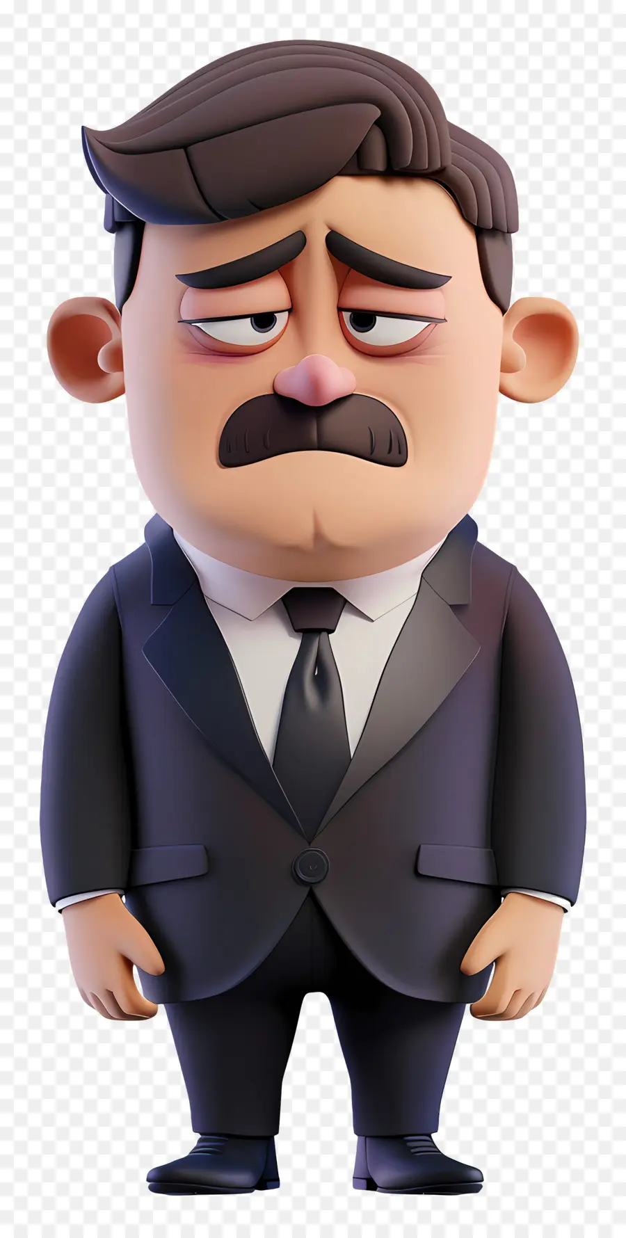 Triste Homme D'affaires，Homme De Dessin Animé En Costume PNG