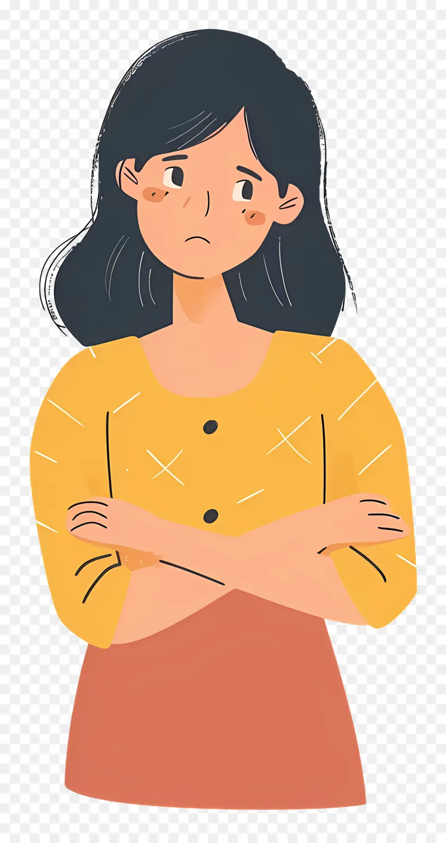 Femme De Dessin Animé，Femme En Colère PNG