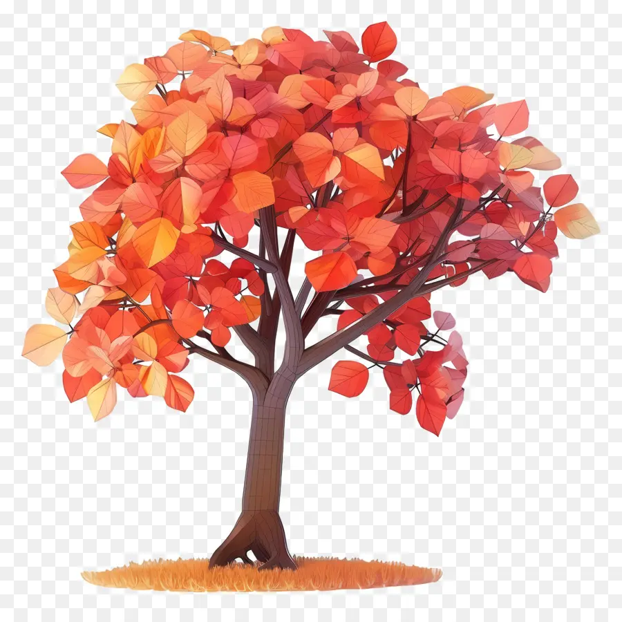 Arbre 3d，Arbre D'automne PNG