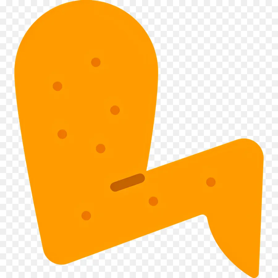 Ailes De Poulet，Forme Abstraite Orange PNG