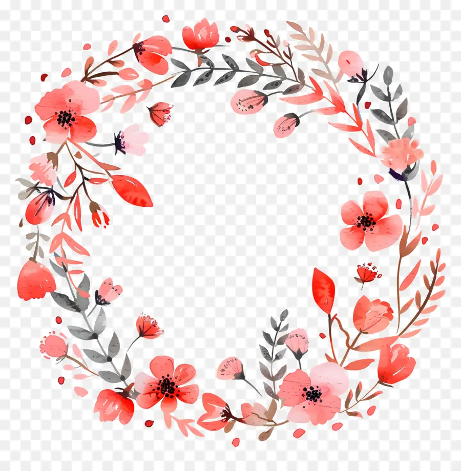 Couronne De Fleurs，Couronne Florale PNG