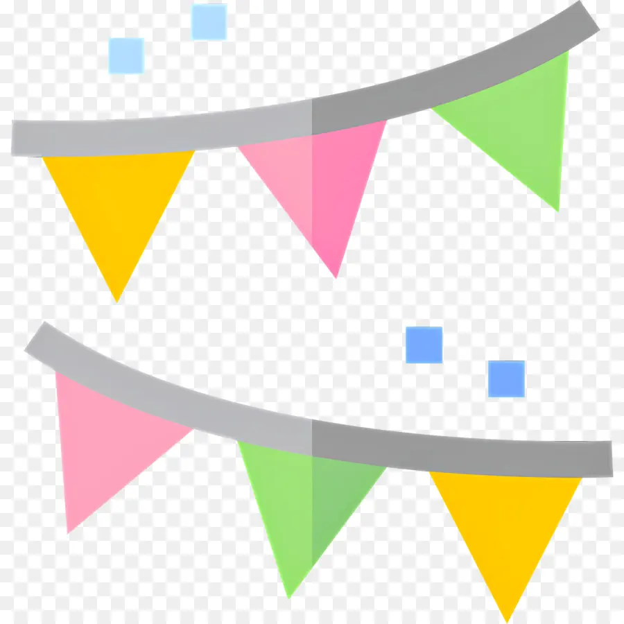 Drapeau D'anniversaire，Bruant Coloré PNG